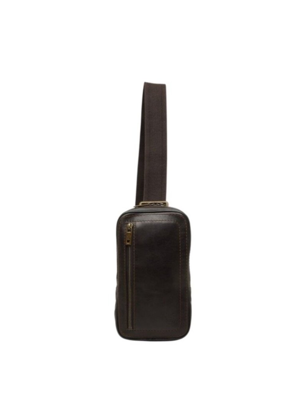 Louis Vuitton Utah Belt Bag Dark Brown Leather
